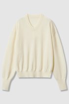 【ハウス オブ ロータス/HOUSE OF LOTUS】のウーステッドメリノウールVネックプルオーバー ホワイト|ID:prp329100004658465