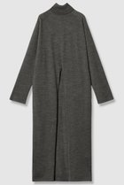 【ハウス オブ ロータス/HOUSE OF LOTUS】のウーステッドメリノウールワンピース チャコールグレー|ID:prp329100004658467