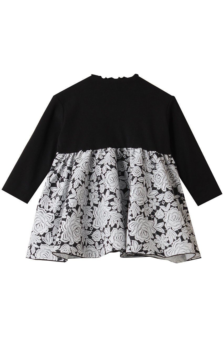 【アミカ/AMICA / KIDS】の【Baby&Kids】ヴィンテージレースT-ドレス インテリア・キッズ・メンズ・レディースファッション・服の通販 founy(ファニー) 　ファッション　Fashion　キッズファッション　Fashion for Kids　ワンピース　Dresses　ドレス　Dress, One-Piece　プリント　Print, Printed Pattern　モノトーン　Monotone, Black and White　レース　Lace, Lace Fabric　新作・新入荷　New Arrivals / New In　ホワイト×ブラック(7M-3Y)|ID: prp329100004658472 ipo3291000000033715253