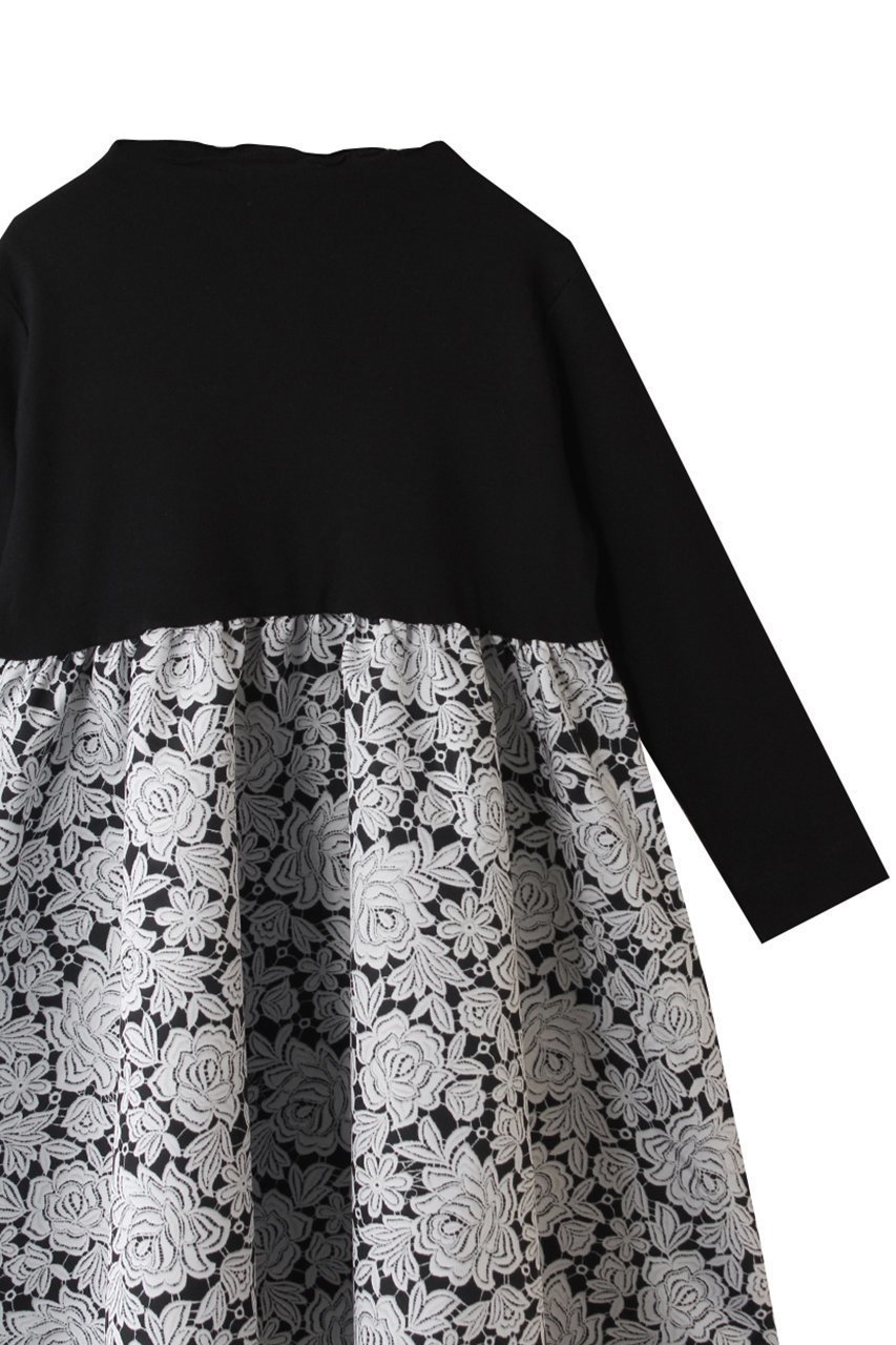 【アミカ/AMICA / KIDS】の【Baby&Kids】ヴィンテージレースT-ドレス 人気、トレンドファッション・服の通販 founy(ファニー) 　ファッション　Fashion　キッズファッション　Fashion for Kids　ワンピース　Dresses　ドレス　Dress, One-Piece　プリント　Print, Printed Pattern　モノトーン　Monotone, Black and White　レース　Lace, Lace Fabric　新作・新入荷　New Arrivals / New In　other-3|ID: prp329100004658472 ipo3291000000033715257