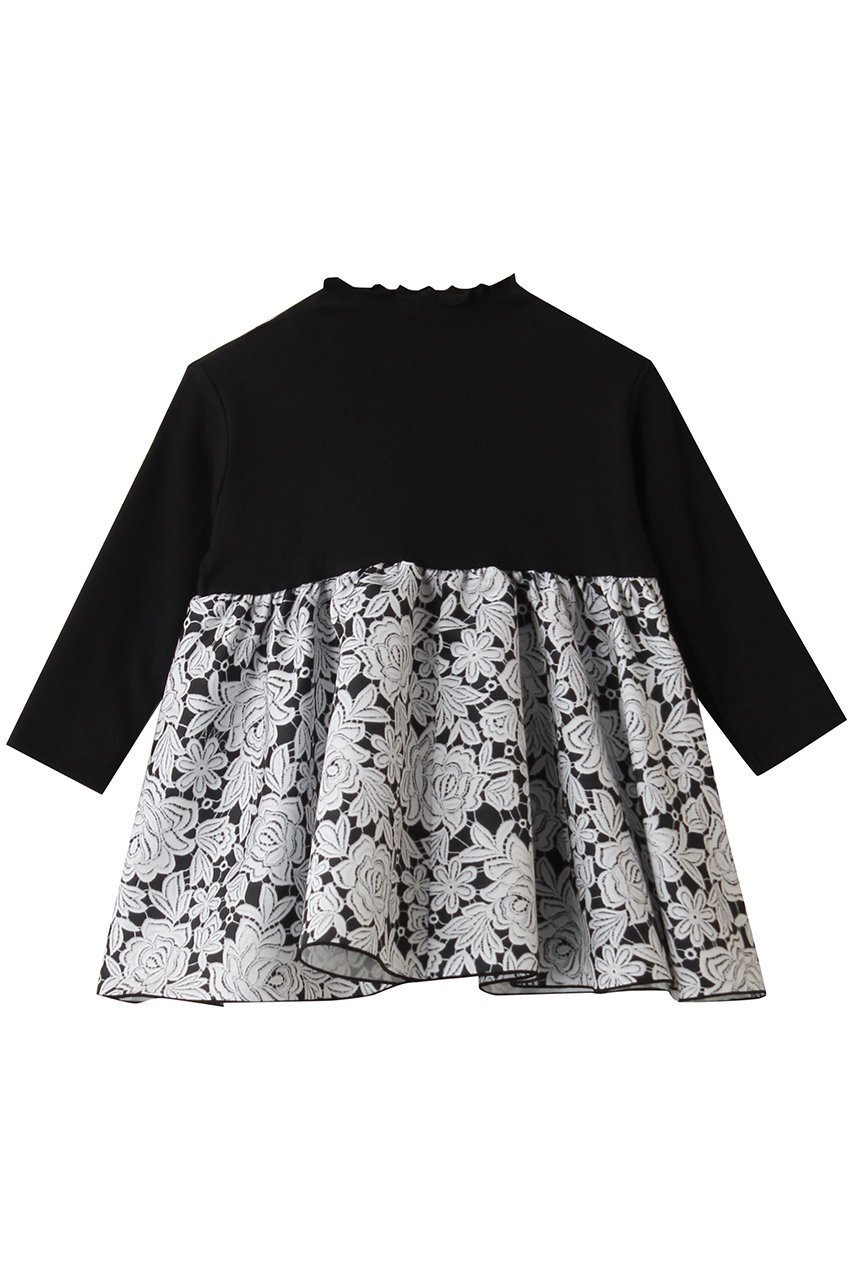 【アミカ/AMICA / KIDS】の【BABY&KIDS】ヴィンテージレースT-ドレス ホワイト×ブラック(6Y-8Y) 6Y-8Y 人気、トレンドファッション・服の通販 founy(ファニー) 　ファッション　Fashion　キッズファッション　Fashion for Kids　ワンピース　Dresses　ドレス　Dress, One-Piece　プリント　Print, Printed Pattern　モノトーン　Monotone, Black and White　レース　Lace, Lace Fabric　other-2|ID: prp329100004658472 ipo3291000000035399176