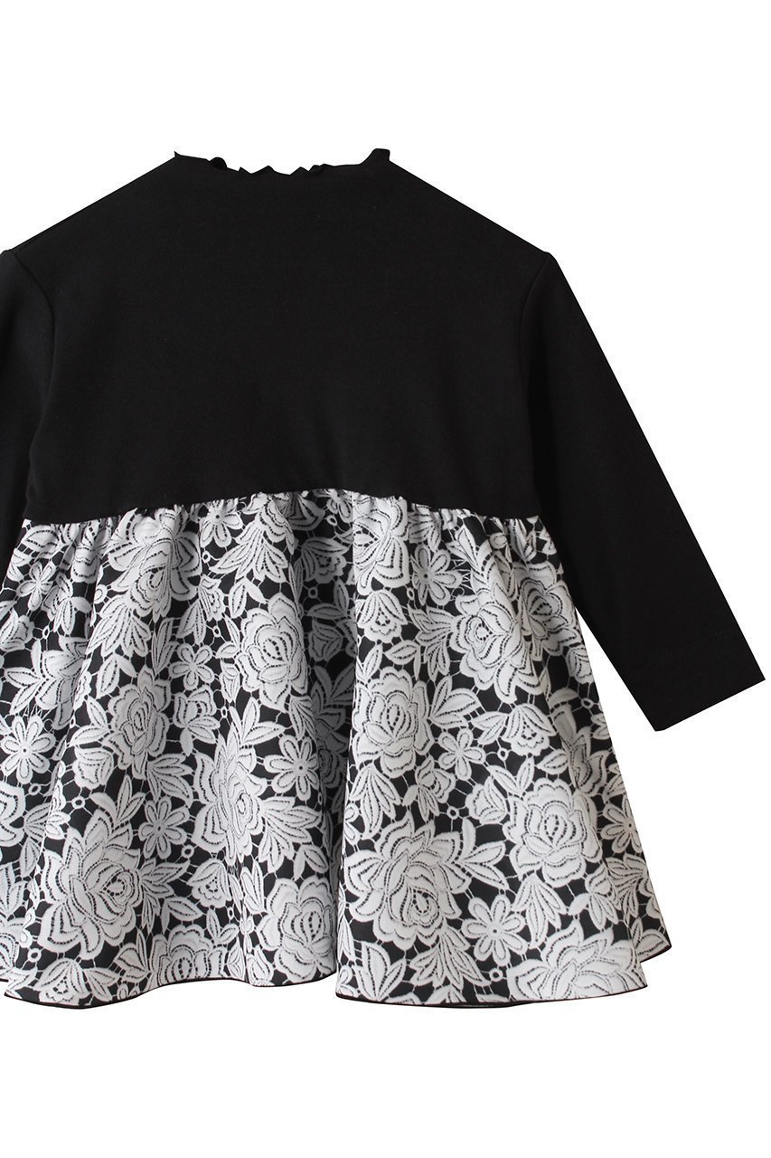 【アミカ/AMICA / KIDS】の【BABY&KIDS】ヴィンテージレースT-ドレス ホワイト×ブラック(6Y-8Y) 6Y-8Y 人気、トレンドファッション・服の通販 founy(ファニー) 　ファッション　Fashion　キッズファッション　Fashion for Kids　ワンピース　Dresses　ドレス　Dress, One-Piece　プリント　Print, Printed Pattern　モノトーン　Monotone, Black and White　レース　Lace, Lace Fabric　other-3|ID: prp329100004658472 ipo3291000000035399177