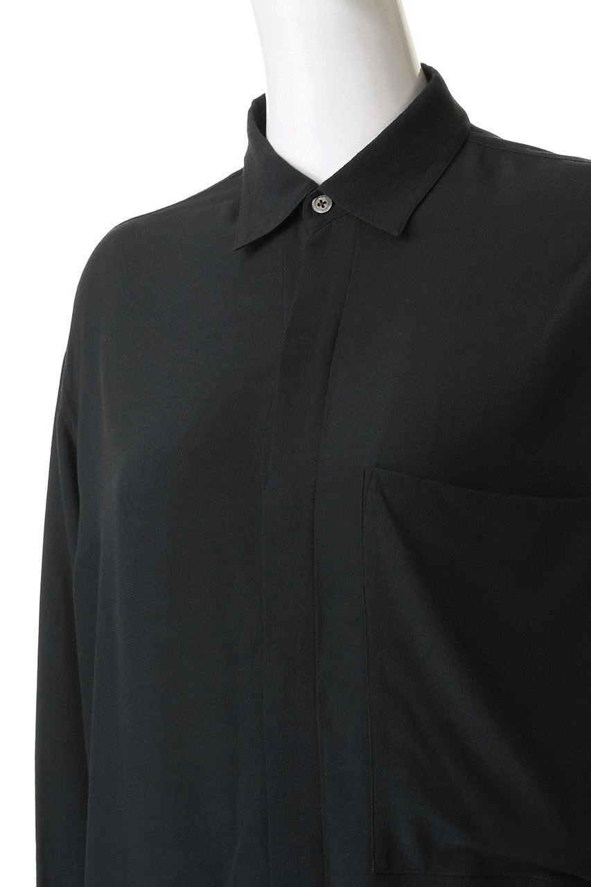 【イレーヴ/YLEVE】のレーヨンデシン シャツ 人気、トレンドファッション・服の通販 founy(ファニー) 　ファッション　Fashion　レディースファッション　Fashion for Women　トップス・カットソー　Cut & Sew Tops　シャツ・ブラウス・オフィスカジュアル　Elegant Blouses & Button-Ups　スラックス　Slacks, Dress Pants　スリーブ　Sleeve, Long Sleeve / Short Sleeve　デニム　Denim, Jeans Material　リラックス　Relax, Relaxed Fit　ロング　Long, Long-Length　エレガント 上品　Elegant　新作・新入荷　New Arrivals / New In　other-5|ID: prp329100004658479 ipo3291000000033715323
