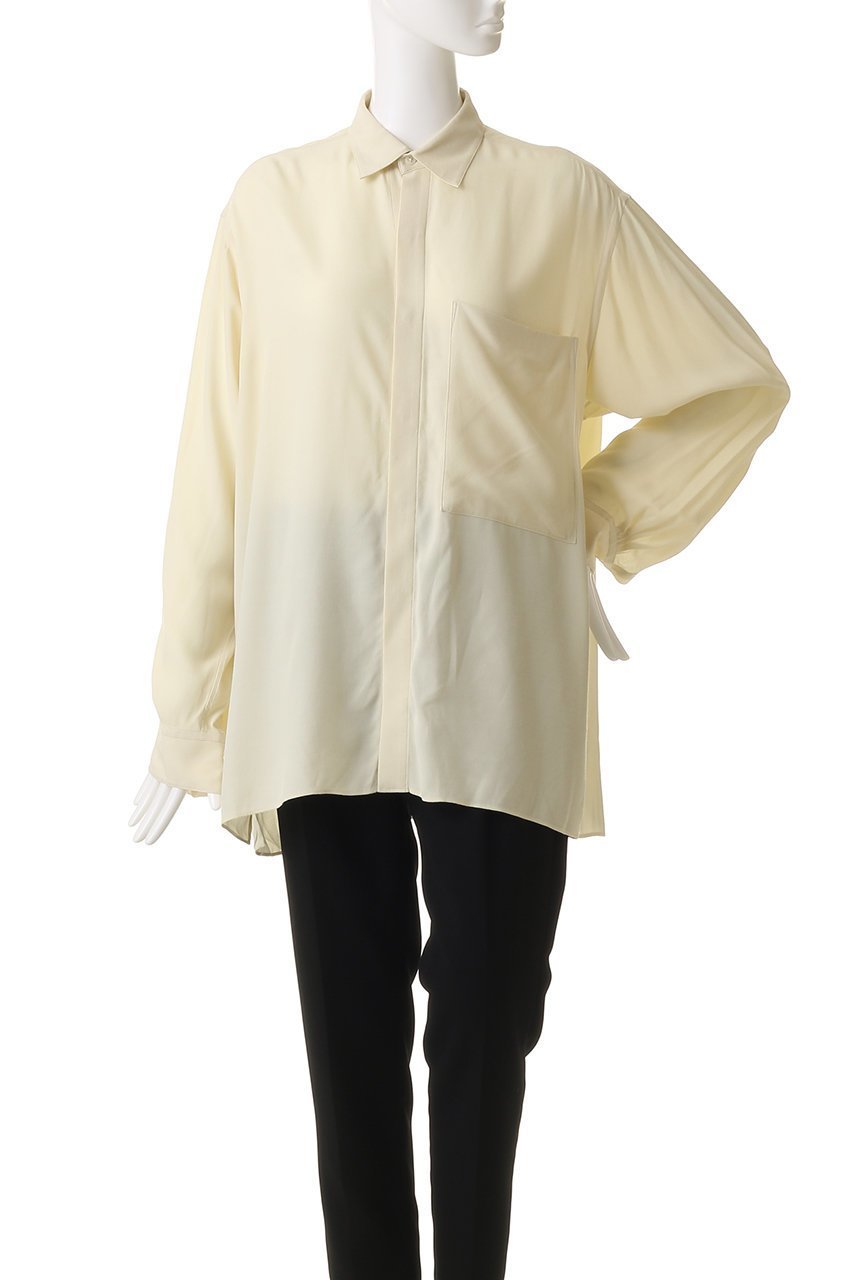 【イレーヴ/YLEVE】のレーヨンデシン シャツ 人気、トレンドファッション・服の通販 founy(ファニー) 　ファッション　Fashion　レディースファッション　Fashion for Women　トップス・カットソー　Cut & Sew Tops　シャツ・ブラウス・オフィスカジュアル　Elegant Blouses & Button-Ups　スラックス　Slacks, Dress Pants　スリーブ　Sleeve, Long Sleeve / Short Sleeve　デニム　Denim, Jeans Material　リラックス　Relax, Relaxed Fit　ロング　Long, Long-Length　エレガント 上品　Elegant　新作・新入荷　New Arrivals / New In　other-2|ID: prp329100004658479 ipo3291000000033878758