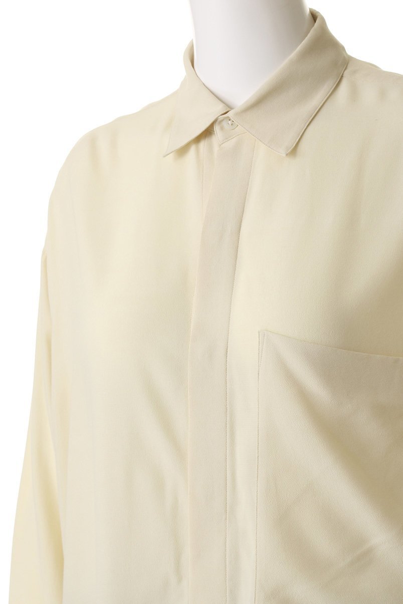 【イレーヴ/YLEVE】のレーヨンデシン シャツ 人気、トレンドファッション・服の通販 founy(ファニー) 　ファッション　Fashion　レディースファッション　Fashion for Women　トップス・カットソー　Cut & Sew Tops　シャツ・ブラウス・オフィスカジュアル　Elegant Blouses & Button-Ups　スラックス　Slacks, Dress Pants　スリーブ　Sleeve, Long Sleeve / Short Sleeve　デニム　Denim, Jeans Material　リラックス　Relax, Relaxed Fit　ロング　Long, Long-Length　エレガント 上品　Elegant　新作・新入荷　New Arrivals / New In　other-5|ID: prp329100004658479 ipo3291000000033878761