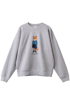 【メゾン キツネ/MAISON KITSUNE】のDRESSED FOX コンフォート スウェット シャツ 人気、トレンドファッション・服の通販 founy(ファニー) ファッション Fashion レディースファッション Fashion for Women トップス・カットソー Cut & Sew Tops シャツ・ブラウス・オフィスカジュアル Elegant Blouses & Button-Ups レディースパーカー・カジュアルフーディー Casual Hoodies & Sweatshirts ロングTシャツ・Tシャツ Longline T-Shirts & Tees スウェット・クルーネックトップス Sweatshirts & Crewnecks / Relaxed Fit Sweat Tops カットソー・ベーシックTシャツ Cut-and-Sewn Tops / Stretch Tees & Basics ワンピース Dresses フォーマル・パーティードレス・結婚式用ドレス Elegant & Casual Dresses スウェット / スエット Sweatshirt, Sweatwear バランス Balance, Style Balance パッチ Patch, Appliqué |ID:prp329100004658482