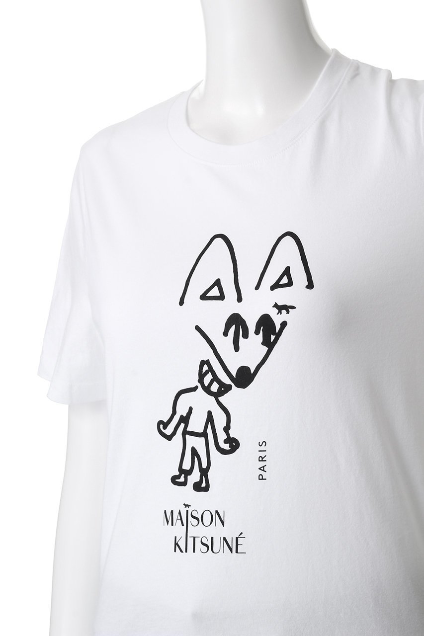 【メゾン キツネ/MAISON KITSUNE】のPARTY FOX レギュラー Tシャツ 人気、トレンドファッション・服の通販 founy(ファニー) 　ファッション　Fashion　レディースファッション　Fashion for Women　トップス・カットソー　Cut & Sew Tops　シャツ・ブラウス・オフィスカジュアル　Elegant Blouses & Button-Ups　ロングTシャツ・Tシャツ　Longline T-Shirts & Tees　カットソー・ベーシックTシャツ　Cut-and-Sewn Tops / Stretch Tees & Basics　おすすめ　Recommended / Our Picks　コンパクト　Compact, Small Size　ショーツ　Shorts, Short Pants　ショート　Short, Short Length　スリーブ　Sleeve, Long Sleeve / Short Sleeve　デニム　Denim, Jeans Material　プリント　Print, Printed Pattern　ミックス　Mix, Mixed Style　レギュラー　Regular, Standard Fit　半袖　Short Sleeve, Half Sleeve　新作・新入荷　New Arrivals / New In　other-5|ID: prp329100004658483 ipo3291000000033715353