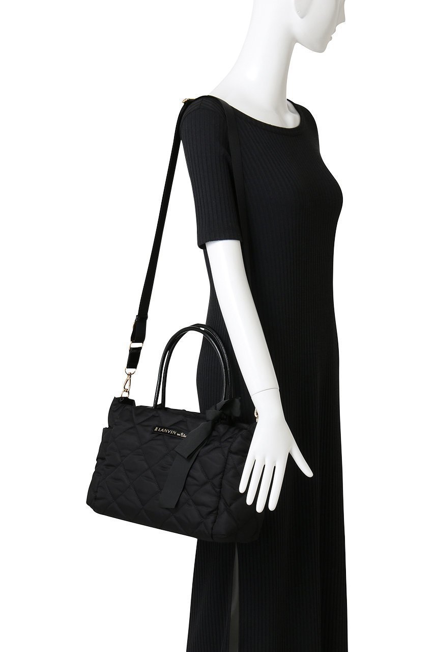 【ランバン オン ブルー/LANVIN en Bleu】のオルセー バデッドミニトート 484641 人気、トレンドファッション・服の通販 founy(ファニー) 　ファッション　Fashion　レディースファッション　Fashion for Women　バッグ　Bags　キルティング　Quilted, Quilting　ショルダー　Shoulder, Shoulder Strap　シンプル　Simple, Minimal　ポケット　Pocket, Pocket Detail　リボン　Ribbon, Bow　エレガント 上品　Elegant　other-2|ID: prp329100004658493 ipo3291000000036923531