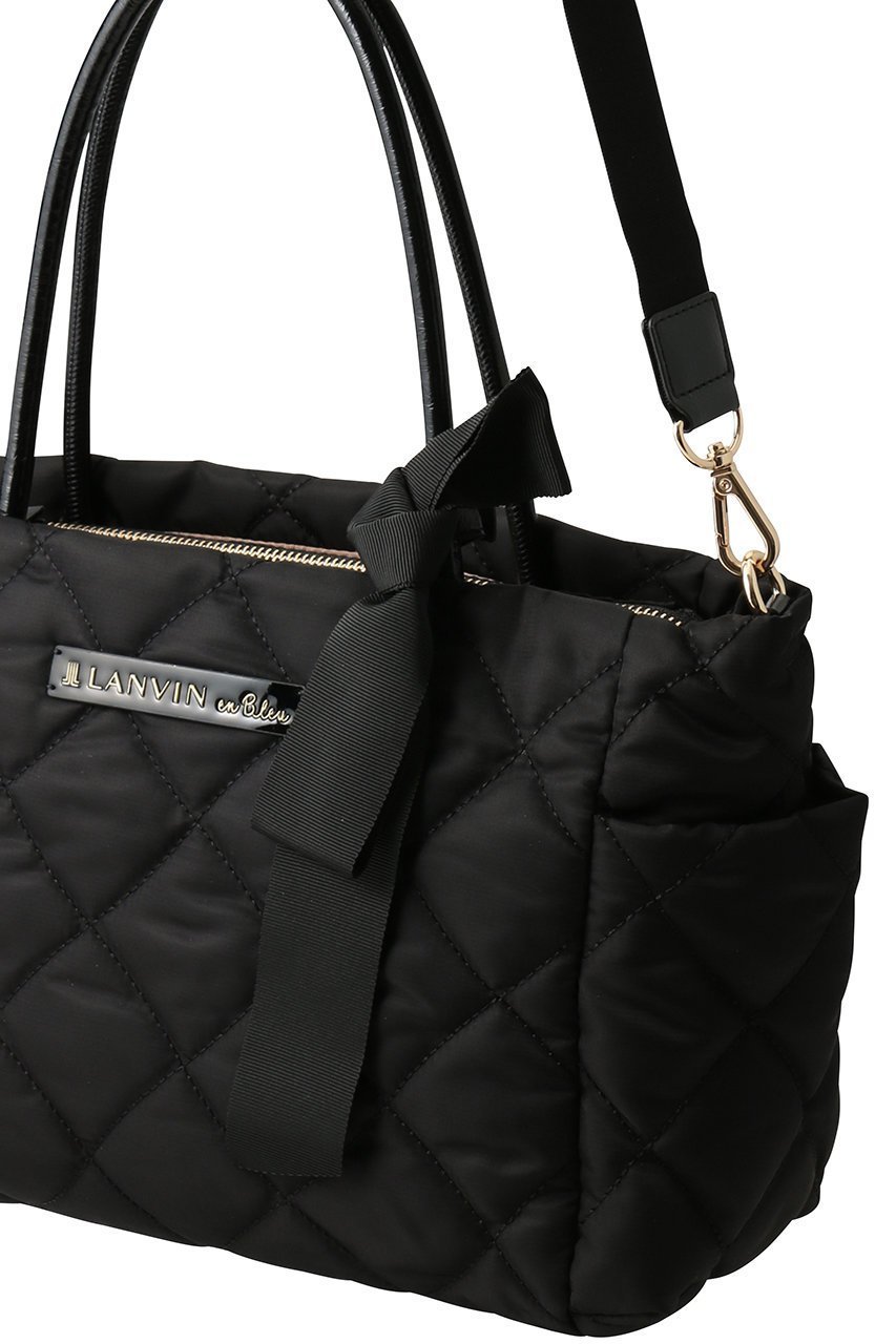 【ランバン オン ブルー/LANVIN en Bleu】のオルセー バデッドミニトート 484641 人気、トレンドファッション・服の通販 founy(ファニー) 　ファッション　Fashion　レディースファッション　Fashion for Women　バッグ　Bags　キルティング　Quilted, Quilting　ショルダー　Shoulder, Shoulder Strap　シンプル　Simple, Minimal　ポケット　Pocket, Pocket Detail　リボン　Ribbon, Bow　エレガント 上品　Elegant　other-4|ID: prp329100004658493 ipo3291000000036923535