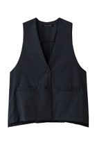 【ミズイロ インド/mizuiro ind】のdeep V neck wide vest ベスト navyA|ID:prp329100004658499