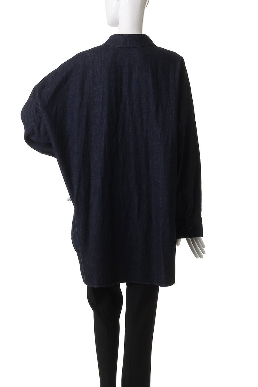 【ミズイロ インド/mizuiro ind】のdenim wide shirt シャツ 人気、トレンドファッション・服の通販 founy(ファニー) 　ファッション　Fashion　レディースファッション　Fashion for Women　トップス・カットソー　Cut & Sew Tops　シャツ・ブラウス・オフィスカジュアル　Elegant Blouses & Button-Ups　シンプル　Simple, Minimal　スリーブ　Sleeve, Long Sleeve / Short Sleeve　デニム　Denim, Jeans Material　ボトム　Bottoms, Lower Wear　ロング　Long, Long-Length　新作・新入荷　New Arrivals / New In　other-4|ID: prp329100004658500 ipo3291000000033715472