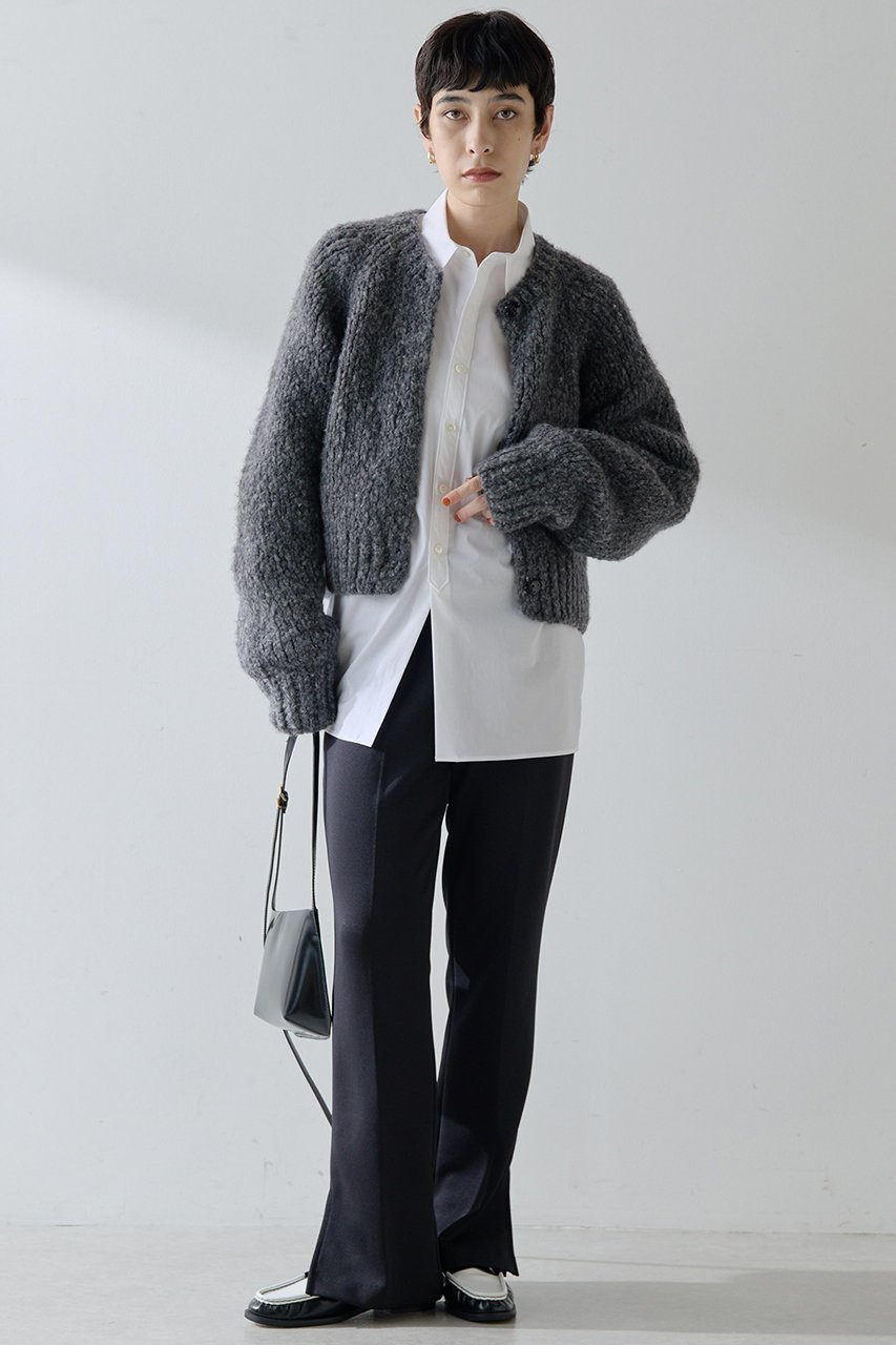 【ウィムガゼット/Whim Gazette】のジャージーパンツ インテリア・キッズ・メンズ・レディースファッション・服の通販 founy(ファニー) 　ファッション　Fashion　レディースファッション　Fashion for Women　パンツ　Pants & Trousers　おすすめ　Recommended / Our Picks　ストレッチ　Stretch, Stretchy Fabric　スリット　Slit, Slit Detail　セットアップ　Set-Up, Coordinated Outfit　センター　Center, Center Line　エレガント 上品　Elegant　ブラック|ID: prp329100004658502 ipo3291000000036084979