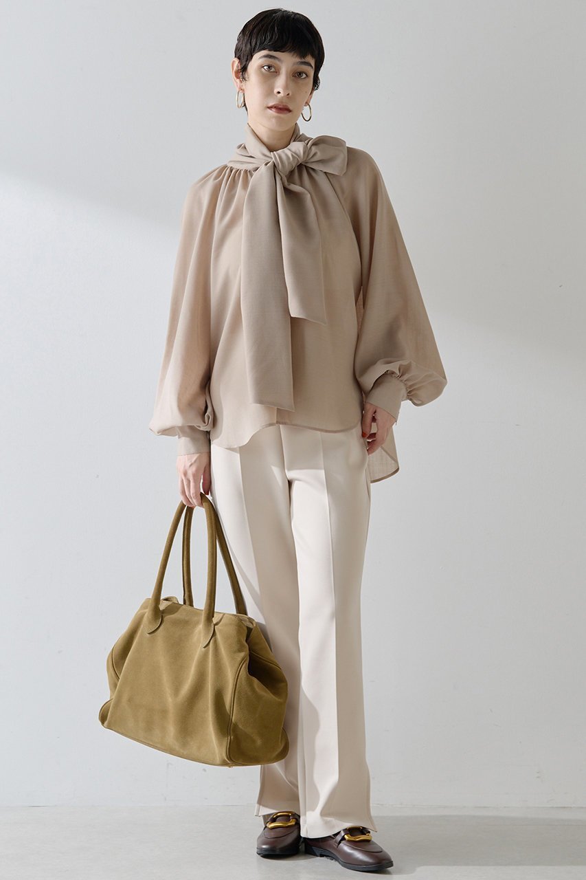 【ウィムガゼット/Whim Gazette】のジャージーパンツ インテリア・キッズ・メンズ・レディースファッション・服の通販 founy(ファニー) 　ファッション　Fashion　レディースファッション　Fashion for Women　パンツ　Pants & Trousers　おすすめ　Recommended / Our Picks　ストレッチ　Stretch, Stretchy Fabric　スリット　Slit, Slit Detail　セットアップ　Set-Up, Coordinated Outfit　センター　Center, Center Line　エレガント 上品　Elegant　グレージュ|ID: prp329100004658502 ipo3291000000036084980