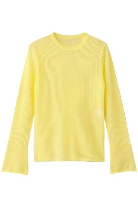 【ランバン オン ブルー/LANVIN en Bleu】のシアーリブフレアカフスニット 人気、トレンドファッション・服の通販 founy(ファニー) ファッション Fashion レディースファッション Fashion for Women トップス・カットソー Cut & Sew Tops ニット Knit Tops & Sweaters カジュアルプルオーバー・ニットトップス Pullovers & Knit Tops / Casual Pullovers シンプル Simple, Minimal スリット Slit, Slit Detail エレガント 上品 Elegant 新作・新入荷 New Arrivals / New In |ID:prp329100004658507