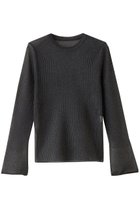 【ランバン オン ブルー/LANVIN en Bleu】のシアーリブフレアカフスニット ブラック|ID:prp329100004658507