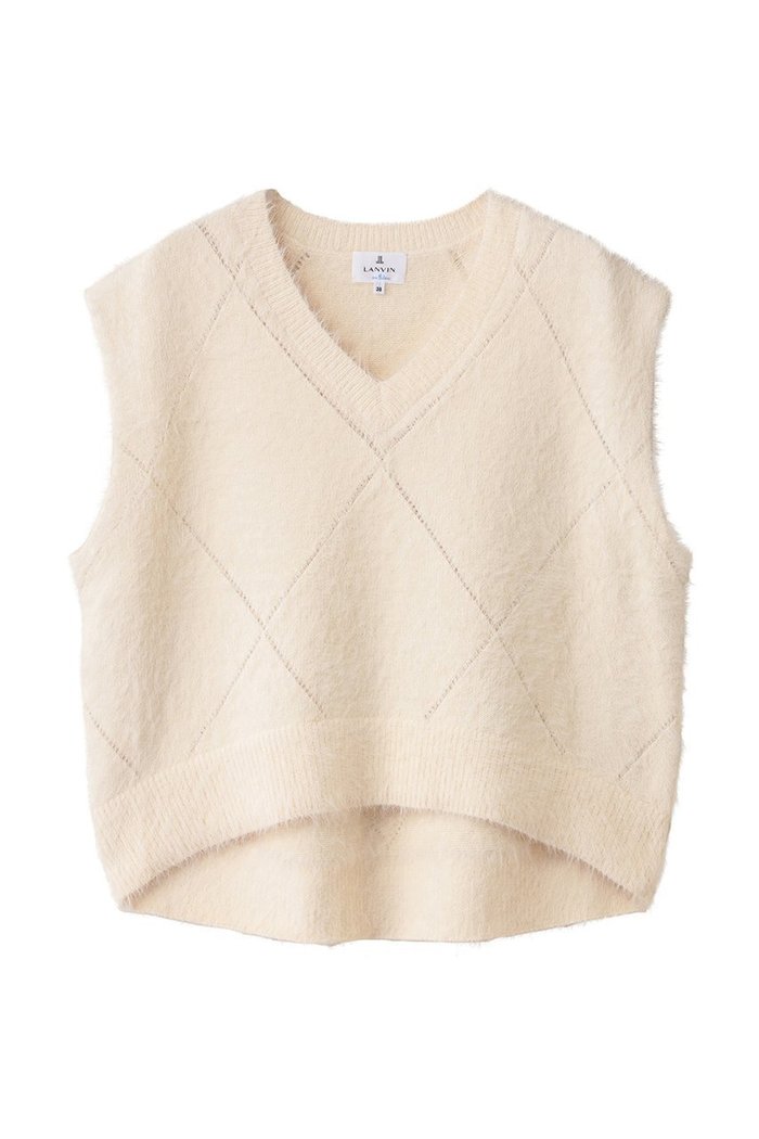 【ランバン オン ブルー/LANVIN en Bleu】のシャギーアイレットベスト インテリア・キッズ・メンズ・レディースファッション・服の通販 founy(ファニー) https://founy.com/ ファッション Fashion レディースファッション Fashion for Women トップス・カットソー Cut & Sew Tops ニット Knit Tops & Sweaters ベスト&ジレ / 重ね着スタイル Vests & Gilets カジュアルプルオーバー・ニットトップス Pullovers & Knit Tops / Casual Pullovers シンプル Simple, Minimal ボトム Bottoms, Lower Wear |ID: prp329100004658508 ipo3291000000033715538