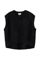 【ランバン オン ブルー/LANVIN en Bleu】のシャギーアイレットベスト ブラック|ID: prp329100004658508 ipo3291000000033715540