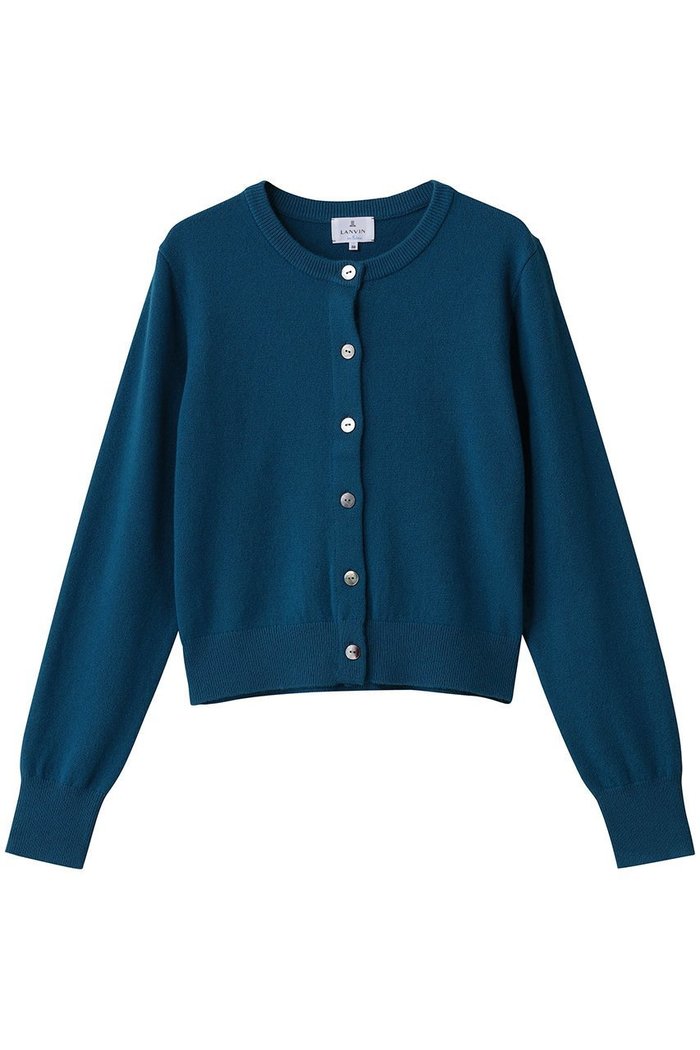 【ランバン オン ブルー/LANVIN en Bleu】のクルーネックニットカーディガン インテリア・キッズ・メンズ・レディースファッション・服の通販 founy(ファニー) https://founy.com/ ファッション Fashion レディースファッション Fashion for Women トップス・カットソー Cut & Sew Tops ニット Knit Tops & Sweaters カーディガン・羽織り Layered Style Cardigans カーディガン Cardigan, Knitwear ボトム Bottoms, Lower Wear 羽織 Haori, Light Jacket |ID: prp329100004658509 ipo3291000000035844393