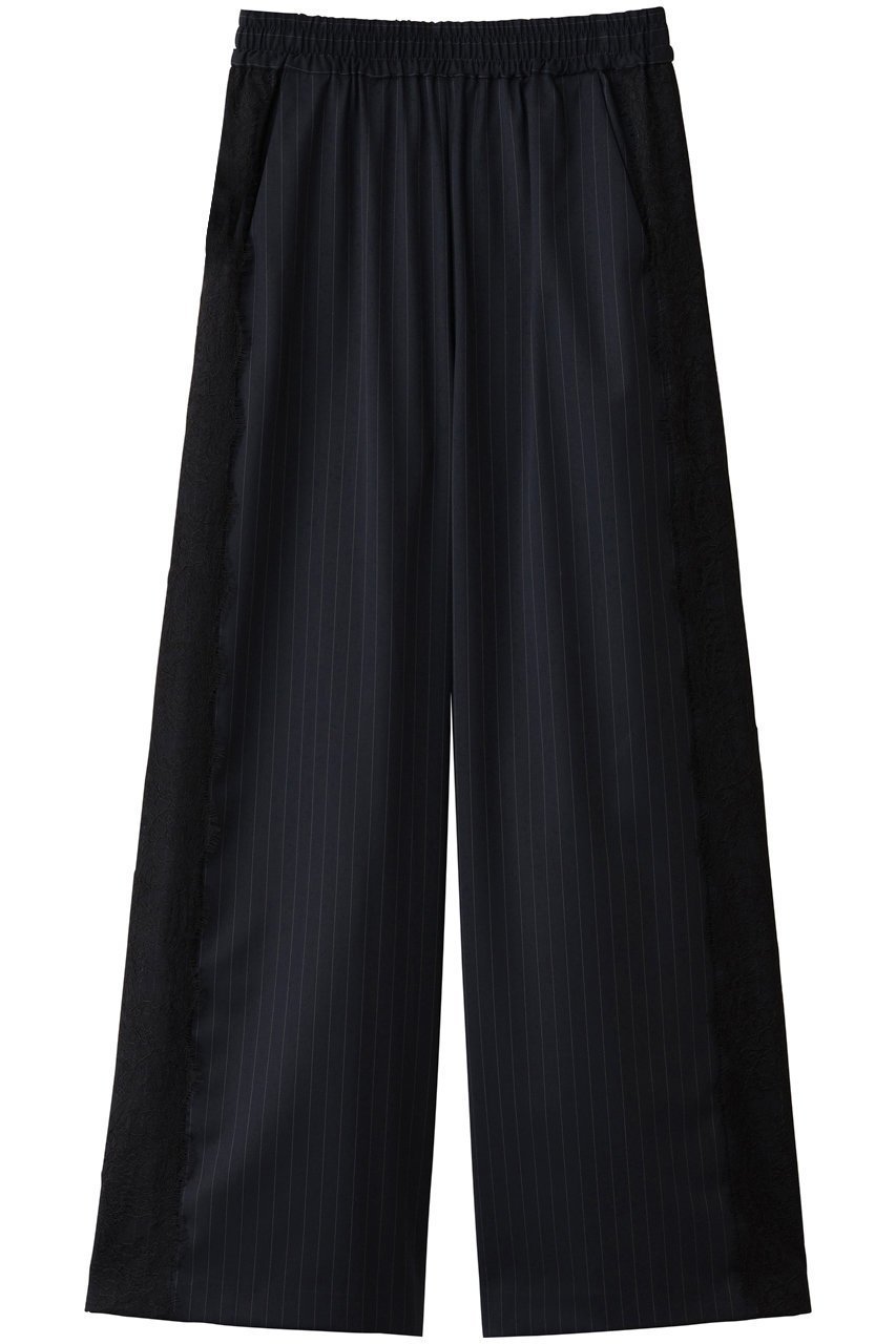 【ランバン オン ブルー/LANVIN en Bleu】のサイドレースウールゴムパンツ 人気、トレンドファッション・服の通販 founy(ファニー) 　ファッション　Fashion　レディースファッション　Fashion for Women　パンツ　Pants & Trousers　シンプル　Simple, Minimal　スポーティ　Sporty, Casual Athletic　フェミニン　Feminine, Girly　レース　Lace, Lace Fabric　エレガント 上品　Elegant　新作・新入荷　New Arrivals / New In　A/W・秋冬　Autumn/Winter　 other-1|ID: prp329100004658511 ipo3291000000033715562