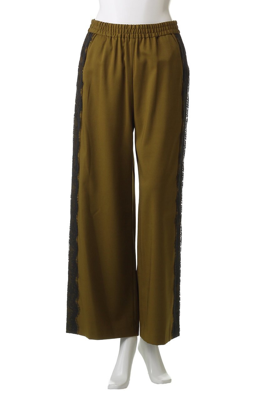 【ランバン オン ブルー/LANVIN en Bleu】のサイドレースウールゴムパンツ 人気、トレンドファッション・服の通販 founy(ファニー) 　ファッション　Fashion　レディースファッション　Fashion for Women　パンツ　Pants & Trousers　シンプル　Simple, Minimal　スポーティ　Sporty, Casual Athletic　フェミニン　Feminine, Girly　レース　Lace, Lace Fabric　エレガント 上品　Elegant　新作・新入荷　New Arrivals / New In　A/W・秋冬　Autumn/Winter　other-2|ID: prp329100004658511 ipo3291000000033715565