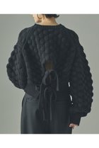 【カレンソロジー/Curensology】のポコポコバックリボンニットプルオーバー ブラック|ID:prp329100004658515