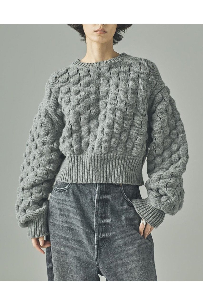 【カレンソロジー/Curensology】のポコポコバックリボンニットプルオーバー 人気、トレンドファッション・服の通販 founy(ファニー) 　ファッション　Fashion　レディースファッション　Fashion for Women　トップス・カットソー　Cut & Sew Tops　ニット　Knit Tops & Sweaters　カジュアルプルオーバー・ニットトップス　Pullovers & Knit Tops / Casual Pullovers　おすすめ　Recommended / Our Picks　インナー　Innerwear　カットソー　Cut and Sewn Top　リボン　Ribbon, Bow　新作・新入荷　New Arrivals / New In　other-2|ID: prp329100004658515 ipo3291000000033715598