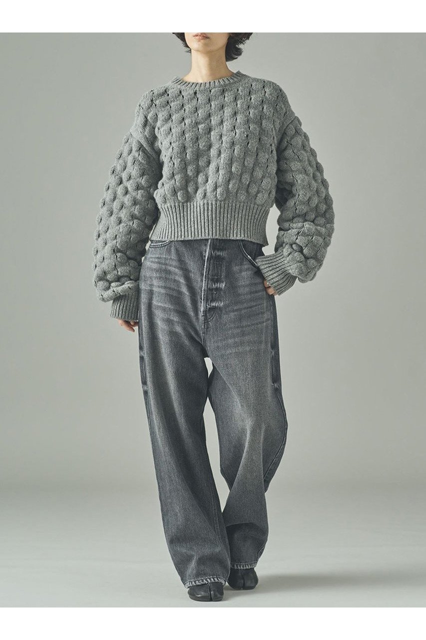 【カレンソロジー/Curensology】のポコポコバックリボンニットプルオーバー 人気、トレンドファッション・服の通販 founy(ファニー) 　ファッション　Fashion　レディースファッション　Fashion for Women　トップス・カットソー　Cut & Sew Tops　ニット　Knit Tops & Sweaters　カジュアルプルオーバー・ニットトップス　Pullovers & Knit Tops / Casual Pullovers　おすすめ　Recommended / Our Picks　インナー　Innerwear　カットソー　Cut and Sewn Top　リボン　Ribbon, Bow　新作・新入荷　New Arrivals / New In　other-6|ID: prp329100004658515 ipo3291000000033715602
