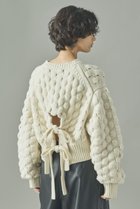 【カレンソロジー/Curensology】のポコポコバックリボンニットプルオーバー エクリュ|ID: prp329100004658515 ipo3291000000035863183