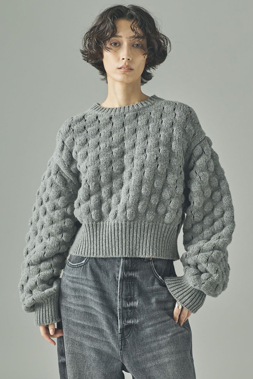 【カレンソロジー/Curensology】のポコポコバックリボンニットプルオーバー 人気、トレンドファッション・服の通販 founy(ファニー) 　ファッション　Fashion　レディースファッション　Fashion for Women　トップス・カットソー　Cut & Sew Tops　ニット　Knit Tops & Sweaters　カジュアルプルオーバー・ニットトップス　Pullovers & Knit Tops / Casual Pullovers　おすすめ　Recommended / Our Picks　インナー　Innerwear　カットソー　Cut and Sewn Top　リボン　Ribbon, Bow　other-2|ID: prp329100004658515 ipo3291000000035863186