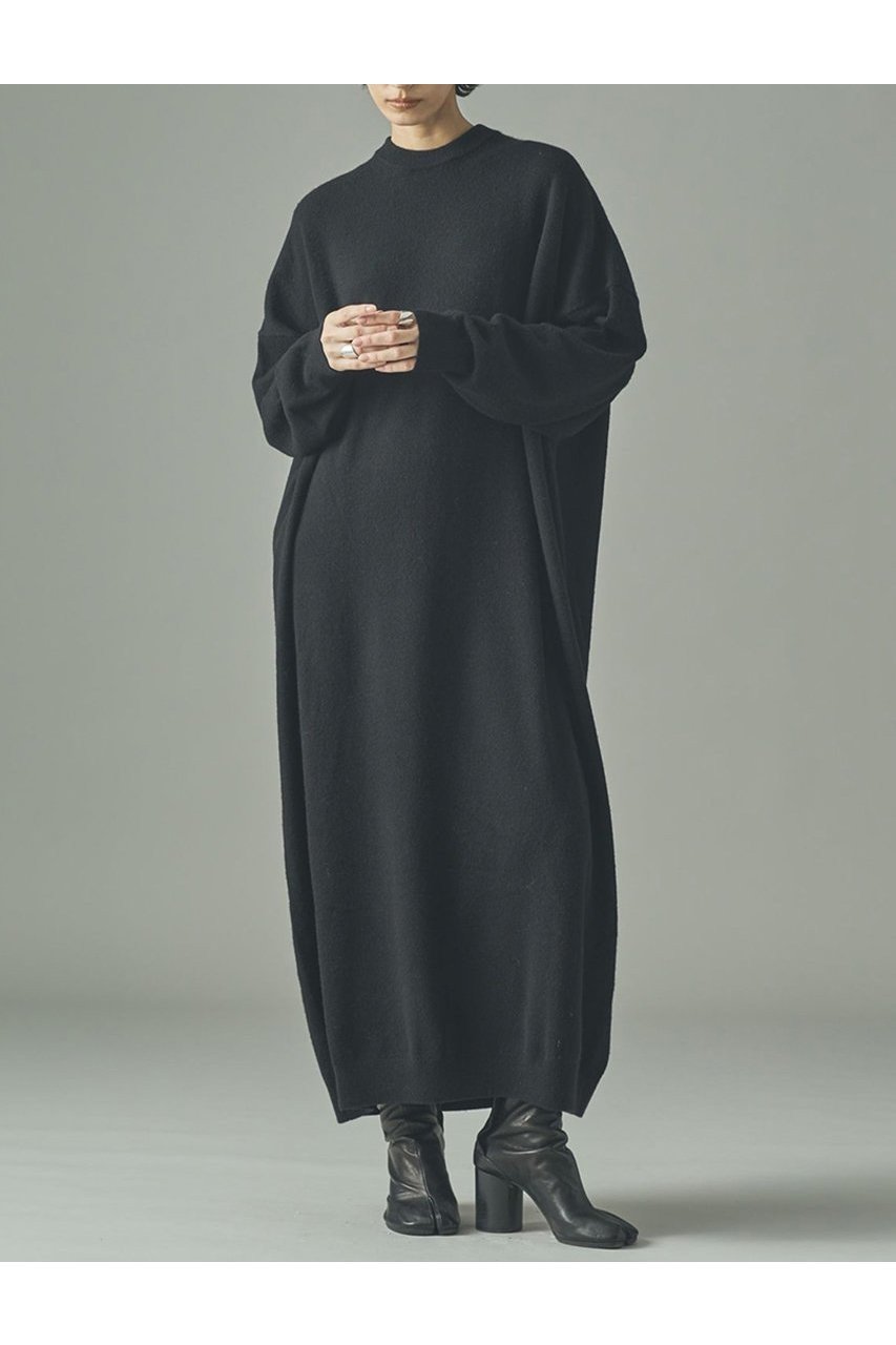 【カレンソロジー/Curensology】のウールカシミヤニットワンピース インテリア・キッズ・メンズ・レディースファッション・服の通販 founy(ファニー) 　ファッション　Fashion　レディースファッション　Fashion for Women　ワンピース　Dresses　ニットワンピース　Knit Dresses　チュニック　Tunic Tops & Dresses　おすすめ　Recommended / Our Picks　なめらか　Smooth, Silky Texture　ストール　Stole, Wrap　セットアップ　Set-Up, Coordinated Outfit　チュニック　Tunic, Long Top　リラックス　Relax, Relaxed Fit　ロング　Long, Long-Length　新作・新入荷　New Arrivals / New In　ブラック|ID: prp329100004658517 ipo3291000000033715612