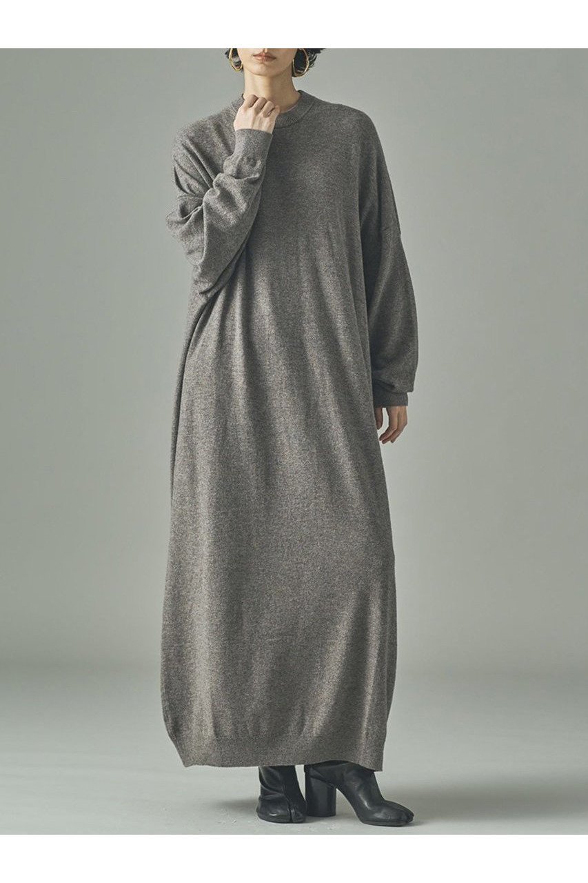 【カレンソロジー/Curensology】のウールカシミヤニットワンピース インテリア・キッズ・メンズ・レディースファッション・服の通販 founy(ファニー) 　ファッション　Fashion　レディースファッション　Fashion for Women　ワンピース　Dresses　ニットワンピース　Knit Dresses　チュニック　Tunic Tops & Dresses　おすすめ　Recommended / Our Picks　なめらか　Smooth, Silky Texture　ストール　Stole, Wrap　セットアップ　Set-Up, Coordinated Outfit　チュニック　Tunic, Long Top　リラックス　Relax, Relaxed Fit　ロング　Long, Long-Length　新作・新入荷　New Arrivals / New In　グレー|ID: prp329100004658517 ipo3291000000033715613