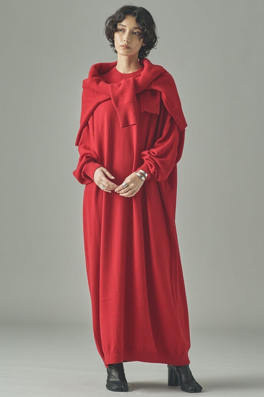 【カレンソロジー/Curensology】のウールカシミヤニットワンピース 人気、トレンドファッション・服の通販 founy(ファニー) 　ファッション　Fashion　レディースファッション　Fashion for Women　ワンピース　Dresses　ニットワンピース　Knit Dresses　チュニック　Tunic Tops & Dresses　おすすめ　Recommended / Our Picks　なめらか　Smooth, Silky Texture　ストール　Stole, Wrap　セットアップ　Set-Up, Coordinated Outfit　チュニック　Tunic, Long Top　リラックス　Relax, Relaxed Fit　ロング　Long, Long-Length　other-2|ID: prp329100004658517 ipo3291000000036085007