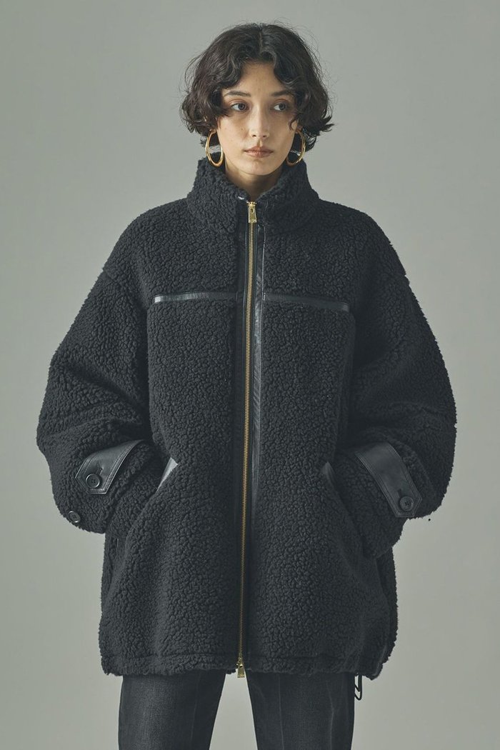 【カレンソロジー/Curensology】のボアブルゾン インテリア・キッズ・メンズ・レディースファッション・服の通販 founy(ファニー) https://founy.com/ ファッション Fashion レディースファッション Fashion for Women アウター Coat / Outerwear Collection レディースジャケット・軽アウター Jackets ブルゾンジャケット・スポーティアウター Blouson Jackets おすすめ Recommended / Our Picks インナー Innerwear ジャケット Jacket, Outerwear フェイクレザー Faux Leather, PU Leather ブルゾン Blouson, Bomber Jacket 冬 Winter / This Winter 防寒 Cold Protection, Winter-Ready |ID: prp329100004658518 ipo3291000000036085014