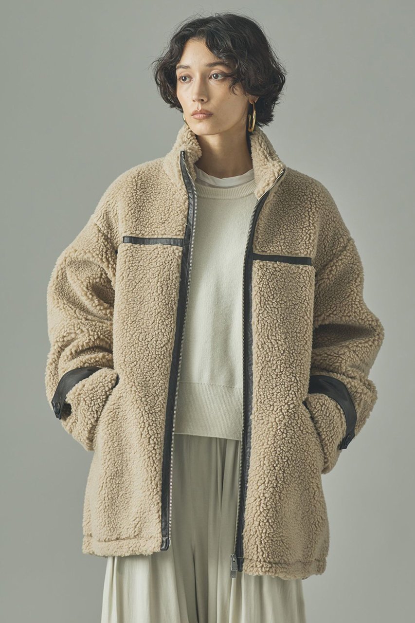 【カレンソロジー/Curensology】のボアブルゾン 人気、トレンドファッション・服の通販 founy(ファニー) 　ファッション　Fashion　レディースファッション　Fashion for Women　アウター　Coat / Outerwear Collection　レディースジャケット・軽アウター　Jackets　ブルゾンジャケット・スポーティアウター　Blouson Jackets　おすすめ　Recommended / Our Picks　インナー　Innerwear　ジャケット　Jacket, Outerwear　フェイクレザー　Faux Leather, PU Leather　ブルゾン　Blouson, Bomber Jacket　冬　Winter / This Winter　防寒　Cold Protection, Winter-Ready　other-2|ID: prp329100004658518 ipo3291000000036085018