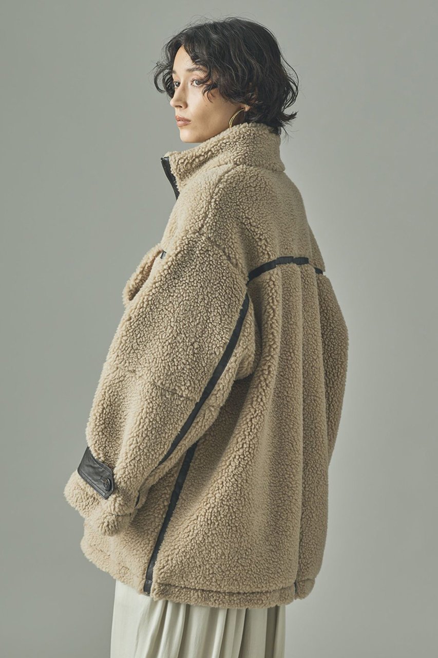 【カレンソロジー/Curensology】のボアブルゾン 人気、トレンドファッション・服の通販 founy(ファニー) 　ファッション　Fashion　レディースファッション　Fashion for Women　アウター　Coat / Outerwear Collection　レディースジャケット・軽アウター　Jackets　ブルゾンジャケット・スポーティアウター　Blouson Jackets　おすすめ　Recommended / Our Picks　インナー　Innerwear　ジャケット　Jacket, Outerwear　フェイクレザー　Faux Leather, PU Leather　ブルゾン　Blouson, Bomber Jacket　冬　Winter / This Winter　防寒　Cold Protection, Winter-Ready　other-4|ID: prp329100004658518 ipo3291000000036085020