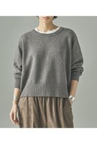 【カレンソロジー/Curensology】のウールカシミヤ2WAYプルオーバー グレー|ID:prp329100004658519