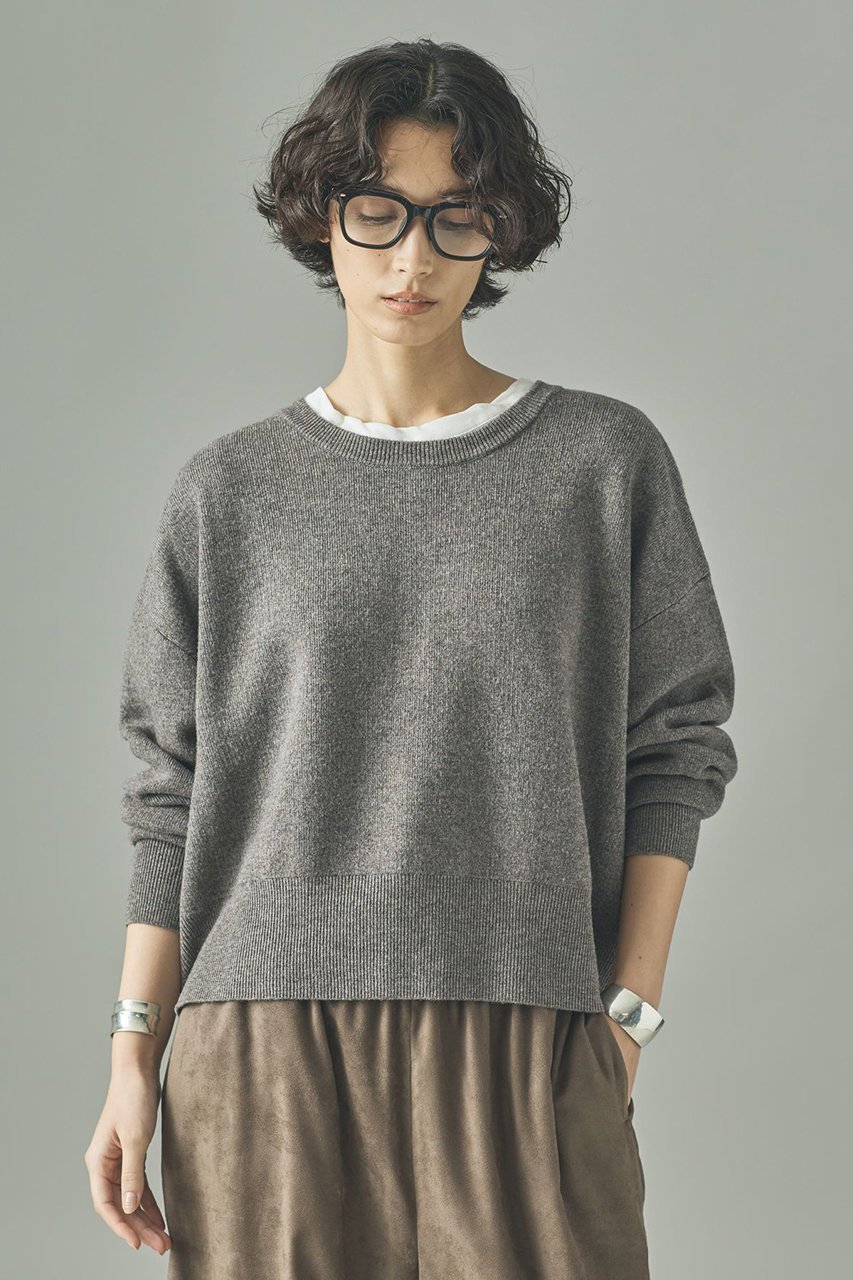 【カレンソロジー/Curensology】のウールカシミヤ2WAYプルオーバー インテリア・キッズ・メンズ・レディースファッション・服の通販 founy(ファニー) 　ファッション　Fashion　レディースファッション　Fashion for Women　トップス・カットソー　Cut & Sew Tops　ニット　Knit Tops & Sweaters　カジュアルプルオーバー・ニットトップス　Pullovers & Knit Tops / Casual Pullovers　おすすめ　Recommended / Our Picks　なめらか　Smooth, Silky Texture　ショート　Short, Short Length　ストール　Stole, Wrap　セットアップ　Set-Up, Coordinated Outfit　トレンド　Trend, Trending Now　ワイド　Wide, Wide Fit　グレー|ID: prp329100004658519 ipo3291000000035871976