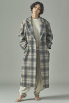 【カレンソロジー/Curensology】のチェックチェスターロングコート 人気、トレンドファッション・服の通販 founy(ファニー) ファッション Fashion レディースファッション Fashion for Women アウター Coat / Outerwear Collection コート・ロングコート・ピーコート Long Coats, Peacoats & More なめらか Smooth, Silky Texture イタリア Italy ダブル Double, Double-Breasted チェック Check, Plaid, Tartan ロング Long, Long-Length thumbnail グレー|ID: prp329100004658520 ipo3291000000035492697