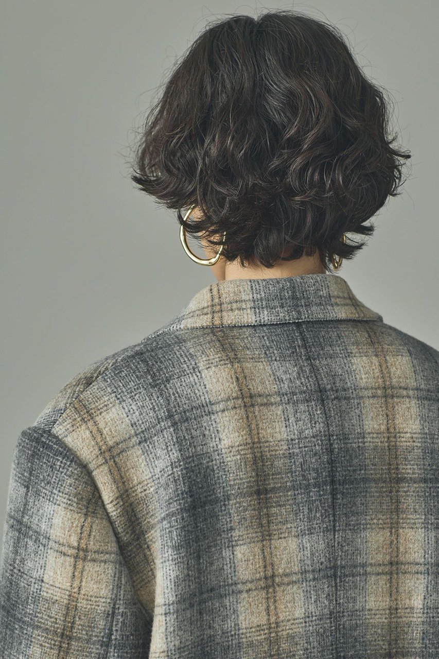 【カレンソロジー/Curensology】のチェックチェスターロングコート 人気、トレンドファッション・服の通販 founy(ファニー) 　ファッション　Fashion　レディースファッション　Fashion for Women　アウター　Coat / Outerwear Collection　コート・ロングコート・ピーコート　Long Coats, Peacoats & More　なめらか　Smooth, Silky Texture　イタリア　Italy　ダブル　Double, Double-Breasted　チェック　Check, Plaid, Tartan　ロング　Long, Long-Length　other-5|ID: prp329100004658520 ipo3291000000035492702