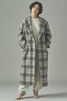 【カレンソロジー/Curensology】のチェックチェスターロングコート 人気、トレンドファッション・服の通販 founy(ファニー) ファッション Fashion レディースファッション Fashion for Women アウター Coat / Outerwear Collection コート・ロングコート・ピーコート Long Coats, Peacoats & More なめらか Smooth, Silky Texture イタリア Italy ダブル Double, Double-Breasted チェック Check, Plaid, Tartan ロング Long, Long-Length |ID:prp329100004658520