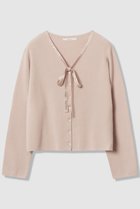 【アナイ/ANAYI】のステップビジューVネックカーディガン ベージュ|ID:prp329100004658523