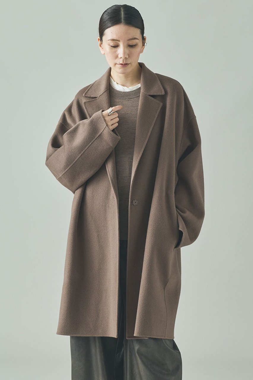 【カレンソロジー/Curensology】の〈C.S.G〉ウールカシミヤビーバーコート インテリア・キッズ・メンズ・レディースファッション・服の通販 founy(ファニー) ファッション Fashion レディースファッション Fashion for Women アウター Coat / Outerwear Collection コート・ロングコート・ピーコート Long Coats, Peacoats & More なめらか Smooth, Silky Texture トレンド Trend, Trending Now ロング Long, Long-Length 定番 Standard, Basic Item モカ|ID: prp329100004658526 ipo3291000000035492712