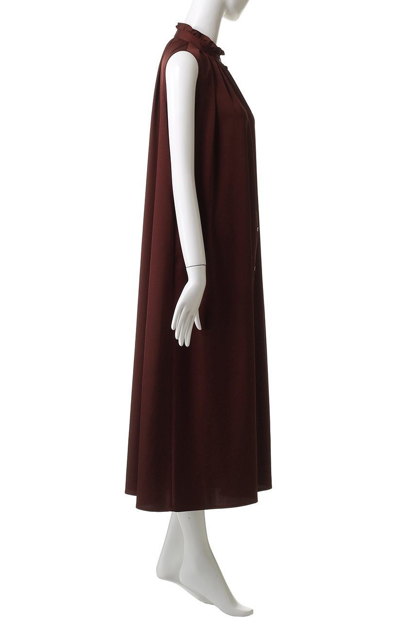【スリー ドッツ/three dots】のシルキーツイル ギャザードレス 人気、トレンドファッション・服の通販 founy(ファニー) 　ファッション　Fashion　レディースファッション　Fashion for Women　ワンピース　Dresses　フォーマル・パーティードレス・結婚式用ドレス　Elegant & Casual Dresses　チュニック　Tunic Tops & Dresses　ギャザー　Gathered, Ruffled　シンプル　Simple, Minimal　ストレート　Straight, Straight Cut　チュニック　Tunic, Long Top　ドレス　Dress, One-Piece　フリル　Frill, Ruffle　リュクス　Luxury, Elegant, High-End, Chic　ロング　Long, Long-Length　エレガント 上品　Elegant　新作・新入荷　New Arrivals / New In　other-3|ID: prp329100004658529 ipo3291000000033715725
