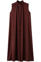 【スリー ドッツ/three dots】のシルキーツイル ギャザードレス ディープボルドー|ID: prp329100004658529 ipo3291000000035492736