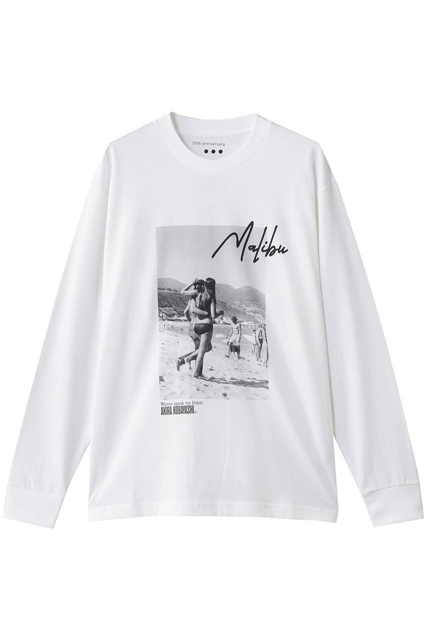 【スリー ドッツ/three dots】の【UNISEX】 アニバーサリー ロングスリーブT インテリア・キッズ・メンズ・レディースファッション・服の通販 founy(ファニー) 　ファッション　Fashion　レディースファッション　Fashion for Women　トップス・カットソー　Cut & Sew Tops　シャツ・ブラウス・オフィスカジュアル　Elegant Blouses & Button-Ups　ロングTシャツ・Tシャツ　Longline T-Shirts & Tees　カットソー・ベーシックTシャツ　Cut-and-Sewn Tops / Stretch Tees & Basics　ユニセックス　Unisex, Genderless　スリーブ　Sleeve, Long Sleeve / Short Sleeve　フロント　Front, Front Design　プリント　Print, Printed Pattern　ベーシック　Basic, Essential　モノトーン　Monotone, Black and White　ロング　Long, Long-Length　ヴィンテージ　Vintage Style　新作・新入荷　New Arrivals / New In　W.WAVES SPEAK|ID: prp329100004658531 ipo3291000000033715739