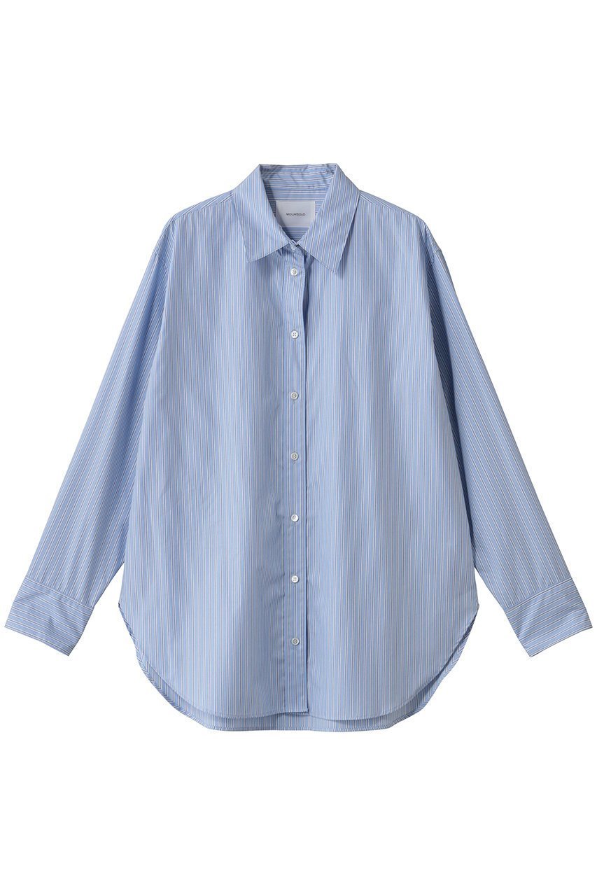 【ミディウミソリッド/MIDIUMISOLID】のbasic shirt シャツ インテリア・キッズ・メンズ・レディースファッション・服の通販 founy(ファニー) 　ファッション　Fashion　レディースファッション　Fashion for Women　トップス・カットソー　Cut & Sew Tops　シャツ・ブラウス・オフィスカジュアル　Elegant Blouses & Button-Ups　スリーブ　Sleeve, Long Sleeve / Short Sleeve　ベーシック　Basic, Essential　ロング　Long, Long-Length　エレガント 上品　Elegant　新作・新入荷　New Arrivals / New In　l.blue|ID: prp329100004658533 ipo3291000000033715759