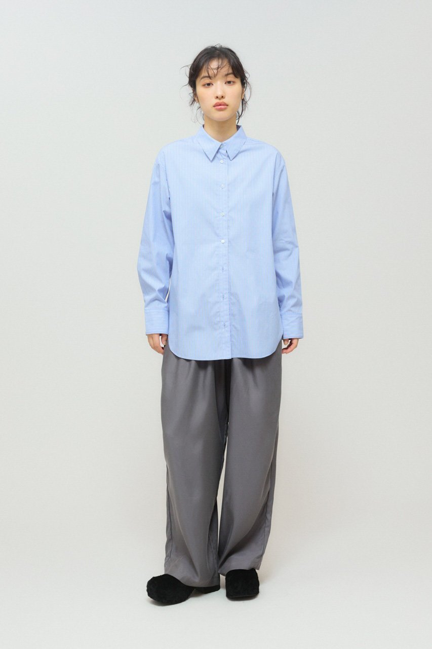 【ミディウミソリッド/MIDIUMISOLID】のベーシックシャツ 人気、トレンドファッション・服の通販 founy(ファニー) 　ファッション　Fashion　レディースファッション　Fashion for Women　トップス・カットソー　Cut & Sew Tops　シャツ・ブラウス・オフィスカジュアル　Elegant Blouses & Button-Ups　スリーブ　Sleeve, Long Sleeve / Short Sleeve　ベーシック　Basic, Essential　ロング　Long, Long-Length　エレガント 上品　Elegant　other-6|ID: prp329100004658533 ipo3291000000034091663