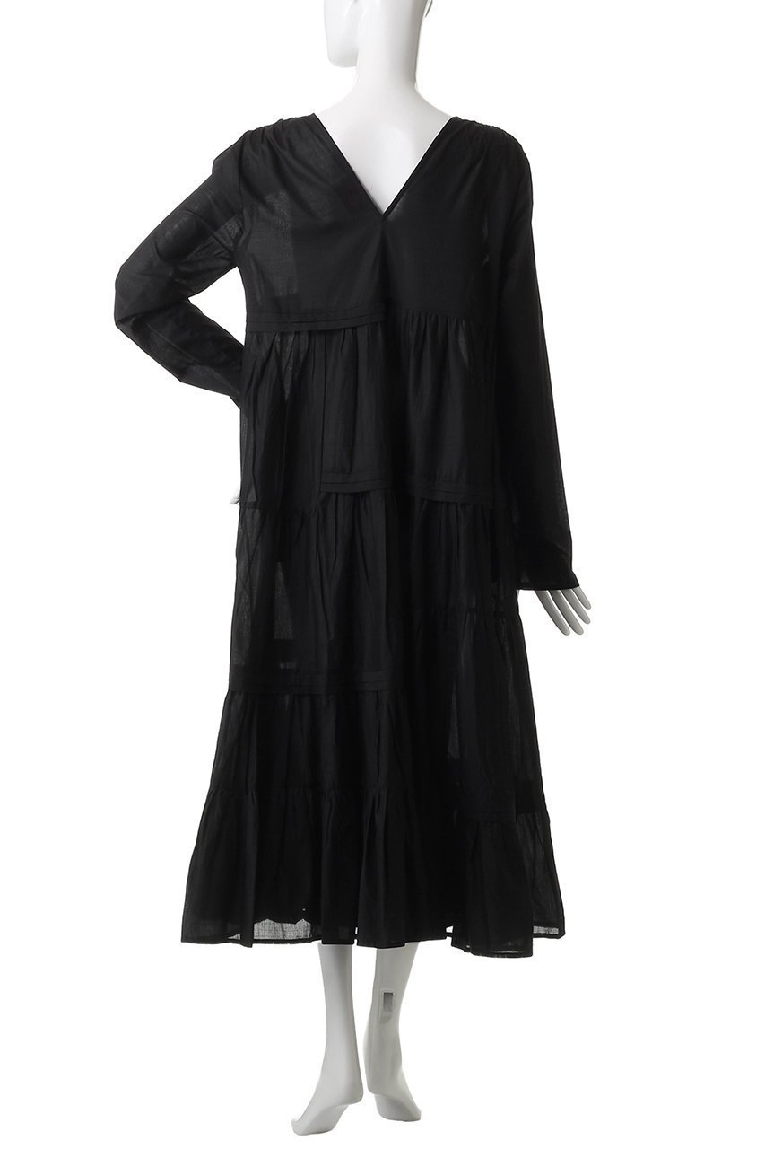 【マーレット/MERLETTE】の【日本限定】ACAPULCO アシンメトリープリーツ Vネックティアードドレス 人気、トレンドファッション・服の通販 founy(ファニー) 　ファッション　Fashion　レディースファッション　Fashion for Women　ワンピース　Dresses　フォーマル・パーティードレス・結婚式用ドレス　Elegant & Casual Dresses　チュニック　Tunic Tops & Dresses　アシンメトリー　Asymmetrical Style　チュニック　Tunic, Long Top　デコルテ　Décolleté, Neckline　ドレス　Dress, One-Piece　フリル　Frill, Ruffle　プリーツ　Pleats, Pleated　モダン　Modern, Contemporary　リゾート　Resort, Vacation Style　新作・新入荷　New Arrivals / New In　other-4|ID: prp329100004658534 ipo3291000000033715770