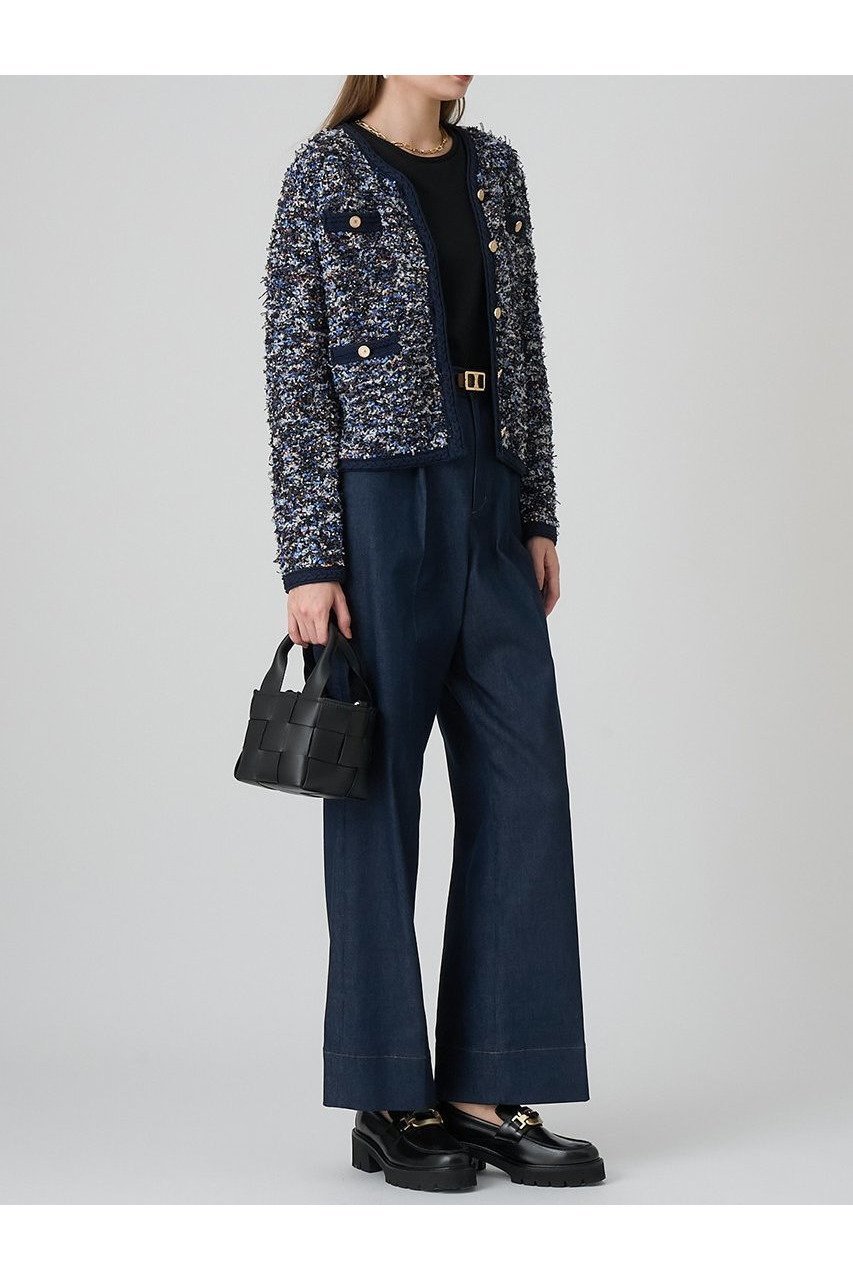 【アナイ/ANAYI】のメランジュツイード カーディガン 人気、トレンドファッション・服の通販 founy(ファニー) 　ファッション　Fashion　レディースファッション　Fashion for Women　トップス・カットソー　Cut & Sew Tops　ニット　Knit Tops & Sweaters　カーディガン・羽織り　Layered Style Cardigans　おすすめ　Recommended / Our Picks　イタリア　Italy　オータム　Autumn Fashion　カラフル　Colorful Design　カーディガン　Cardigan, Knitwear　コンパクト　Compact, Small Size　ツイード　Twill, Twill Weave　トリミング　Trimming, Decorative Edge　バランス　Balance, Style Balance　ボトム　Bottoms, Lower Wear　ポケット　Pocket, Pocket Detail　ヴィンテージ　Vintage Style　新作・新入荷　New Arrivals / New In　other-7|ID: prp329100004658537 ipo3291000000033715803