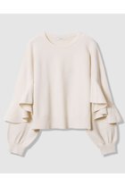 【アナイ/ANAYI】のカスケードスリーブ プルオーバー 人気、トレンドファッション・服の通販 founy(ファニー) ファッション Fashion レディースファッション Fashion for Women トップス・カットソー Cut & Sew Tops ニット Knit Tops & Sweaters カジュアルプルオーバー・ニットトップス Pullovers & Knit Tops / Casual Pullovers コンパクト Compact, Small Size スリーブ Sleeve, Long Sleeve / Short Sleeve ドロップ Drop Shoulder, Dropped Style バランス Balance, Style Balance フリル Frill, Ruffle ボトム Bottoms, Lower Wear ワイド Wide, Wide Fit エレガント 上品 Elegant 新作・新入荷 New Arrivals / New In thumbnail オフホワイト|ID: prp329100004658538 ipo3291000000033715806